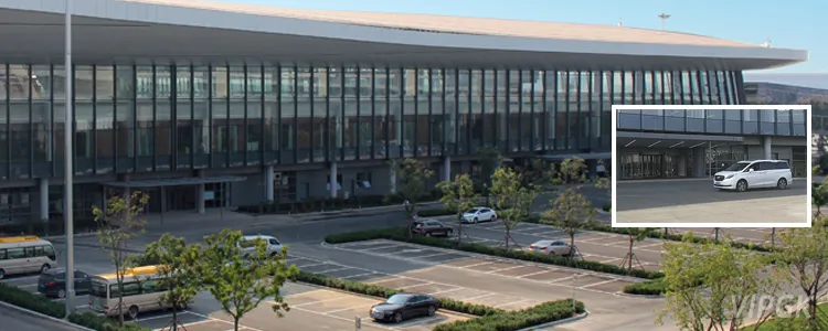 大兴机场VIP区行车路线图4：到达贵宾门厅下车区域